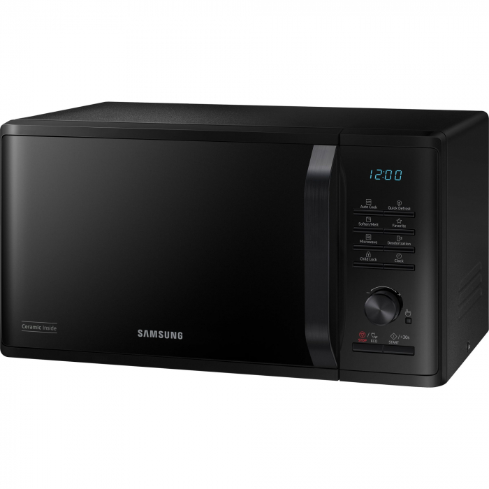 Cuptor cu microunde Samsung MS23K3515AK/OL, 23 l, 800 W, Auto cook, Quick Defrost, Interior ceramic, Child lock, Negru [4]