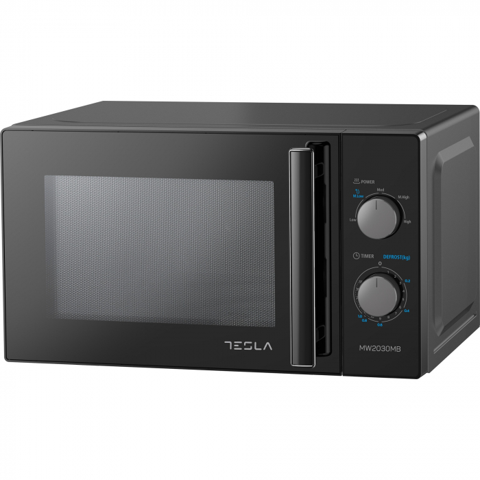 Cuptor cu microunde Tesla MW2030MB, 20L, 700W, Mecanic, Negru [2]