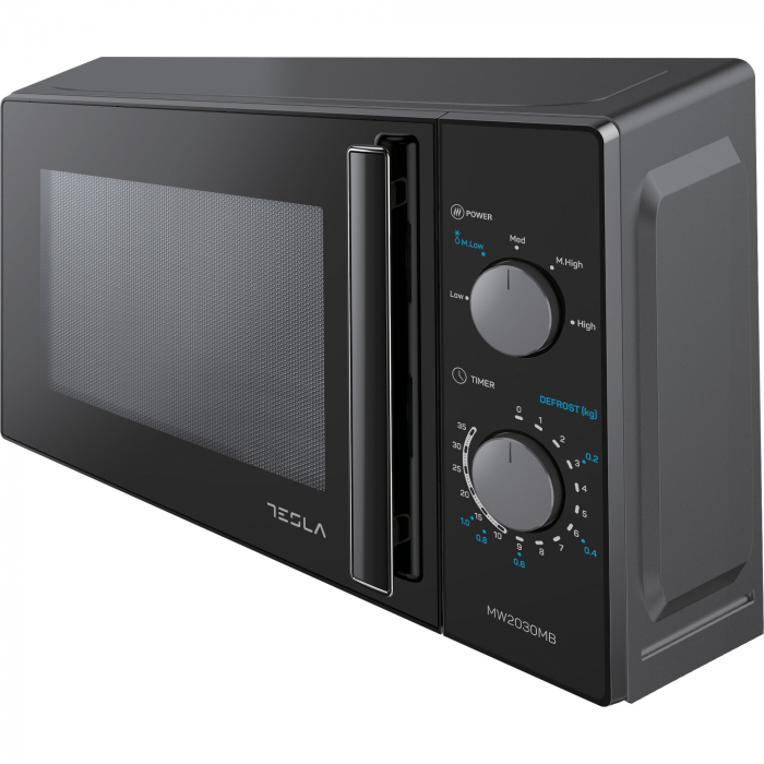 Cuptor cu microunde Tesla MW2030MB, 20L, 700W, Mecanic, Negru [3]