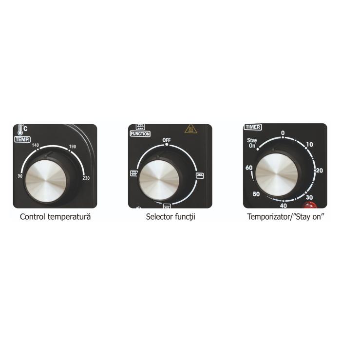Cuptor electric Albatros A23B2, 23 l, Negru [3]
