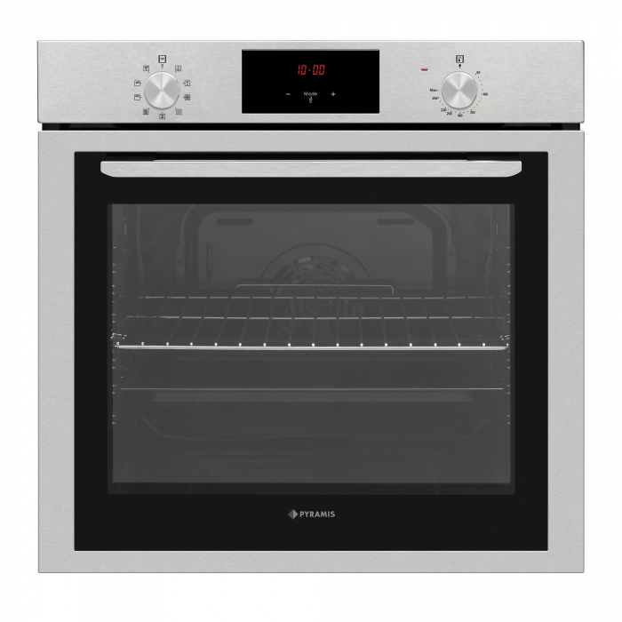 Cuptor electric Pyramis 6OIN BO173V Black Glass & Inox [1]