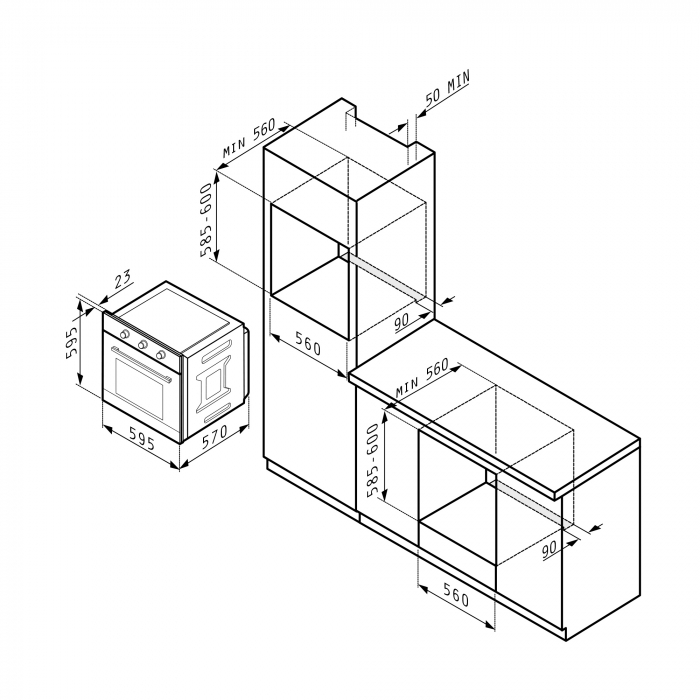 Cuptor electric Pyramis 731016 PK Inox [2]
