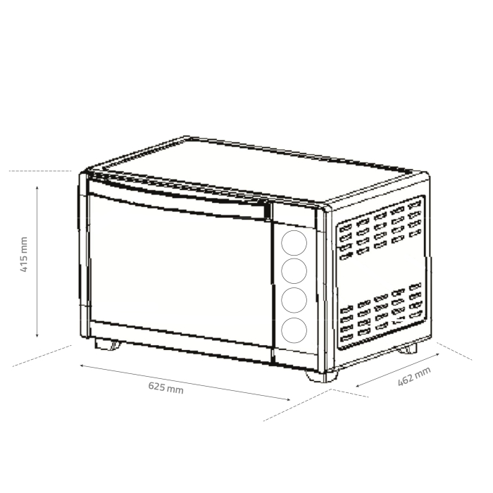 Cuptor electric Samus CS-60BRC2, 60 l, Rotisor, Convectie, Neagra [2]