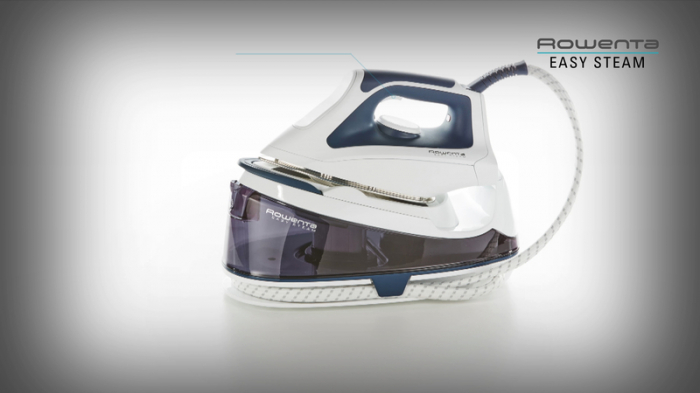 Statie de calcat Rowenta Easy Steam VR5020F0, 2200W, jet de abur 200g/min, abur variabil 100g/min, 5 bari, Talpa Airglide Inox, 1.2L, Alb/Gri [3]