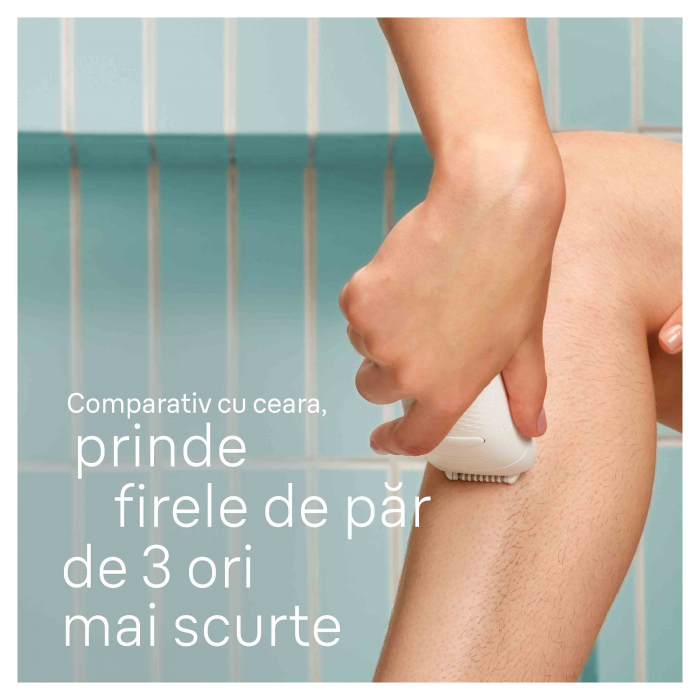 Epilator Braun Silk-épil 5 5-230 Wet & Dry, MicroGrip, Smart Light, 28 de pensete, 2 viteze, Trimmer Bikini + 5 accesorii, Cap de ras + Pieptene, Saculet de voiaj, Roz pal [5]