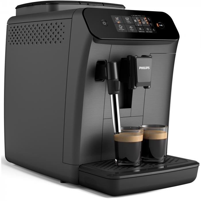 Espressor automat Philips seria 800 EP0824/00, sistem clasic de spumare a laptelui, 2 varietati de cafea, rasnita ceramica, display intuitiv, posibilitate de ajustare a tariei si a cantitatii de cafea [2]