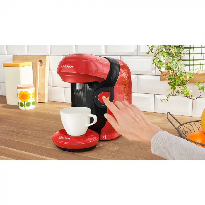 Espressor Bosch Tassimo Style TAS113E, 1400W, 3.3 bar, 0.7l, Autocuratare si decalcifiere, capsule, Rosu [2]