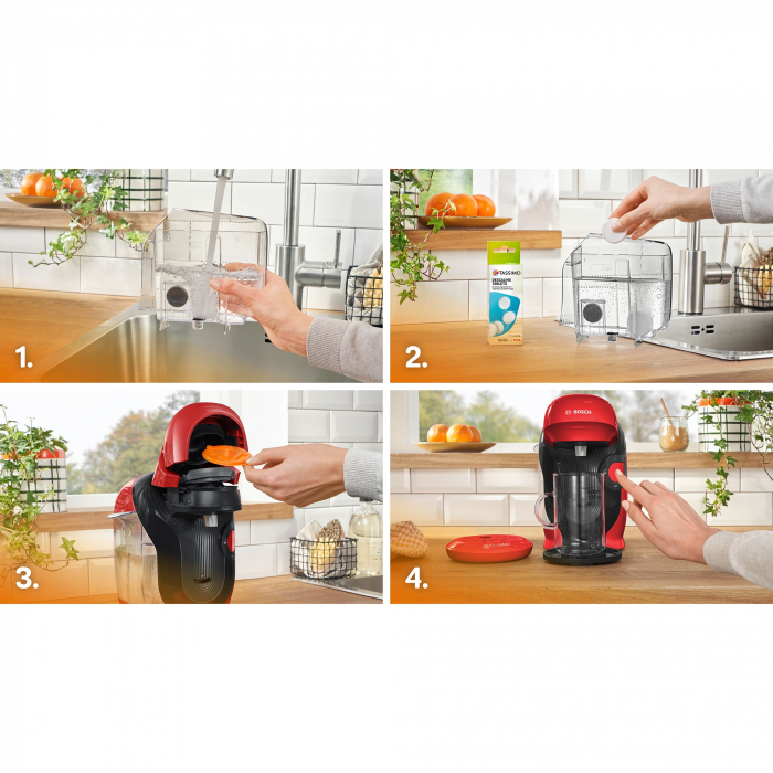 Espressor Bosch Tassimo Style TAS113E, 1400W, 3.3 bar, 0.7l, Autocuratare si decalcifiere, capsule, Rosu [5]
