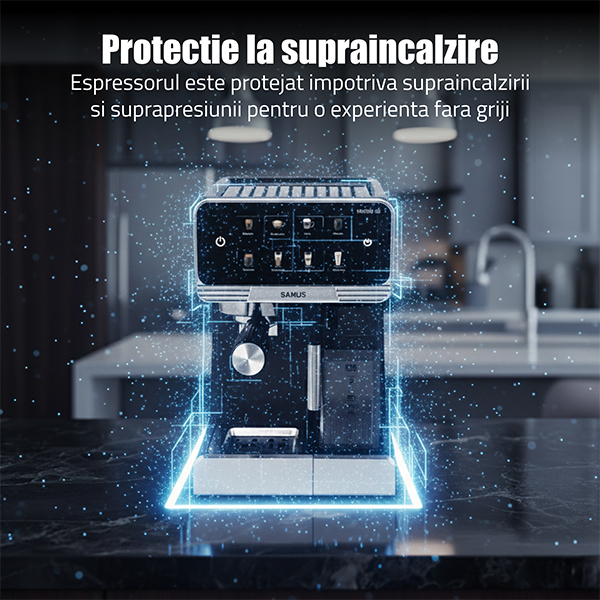 Espressor Samus Infinity 20, 1350 W, Abur, Negru [9]