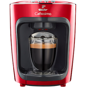 Espressor Tchibo Cafissimo mini Salsa Red, 1500 W, 3 presiuni, 650 ml, Espresso, Caffe Crema, sertar capsule, Rosu [2]
