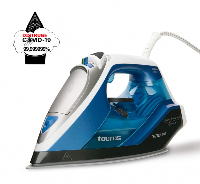 Fier de calcat Taurus Geyser Eco 2800,2800w,180g/min,talpa Titan,auto-stop, Albastru [7]
