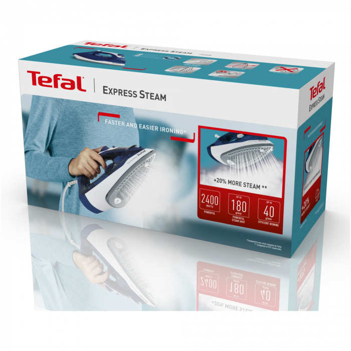 Fier de calcat Tefal Express Steam FV2838E0, 2400W, jet de abur 180 g ...
