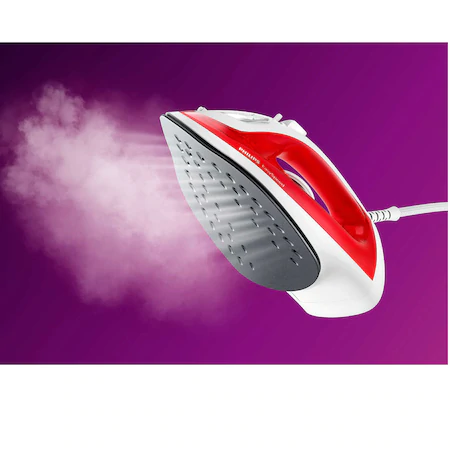 Fier de calcat Philips EasySpeed GC1742/40, 2000 W, rezervor 220ml, 25 g/min, jet de abur 90g, talpa antiaderenta, glisor anticalcar, Rosu [5]