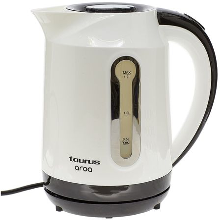 Fierbator Taurus Aroa, 2200W, 1.7L, Filtru extractabil, Baza detasabila 360°, Alb/Negru [7]