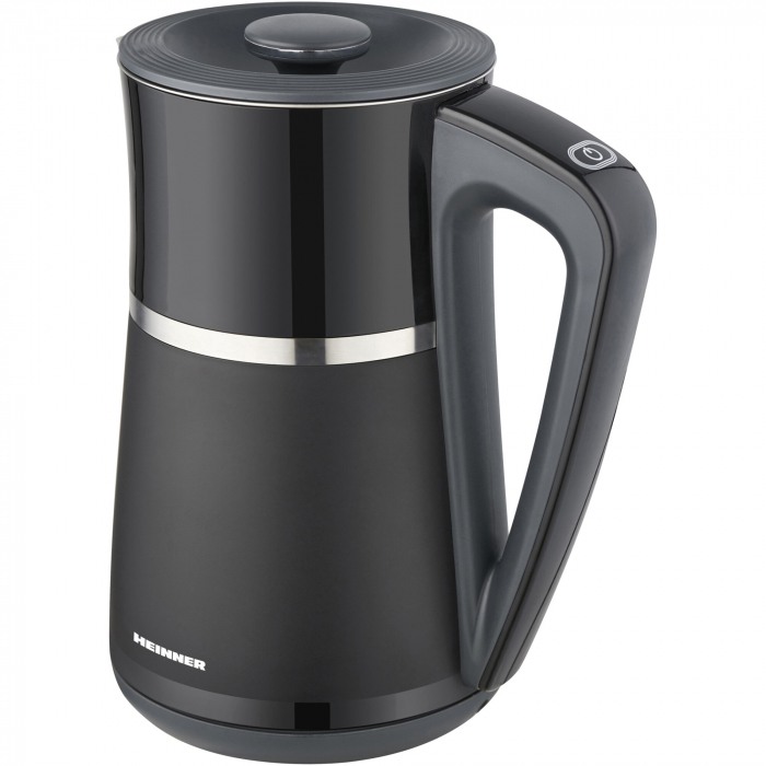 Fierbator electric Heinner HEK-D22002WBK, 1850-2200w, capacitate 1.7l, afisaj LCD, comanda electronica, oprire automata, 5 trepte de temperatura (40/60/80/90/100°C), negru [3]