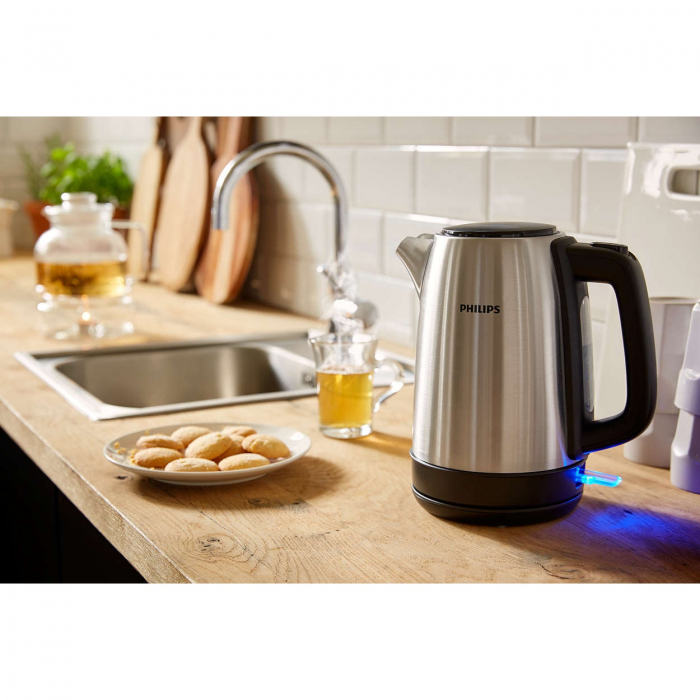 Fierbator Philips Daily Collection HD9350/91, 1850 W, 1.7 L, capac metalic, led indicator, Inox [3]