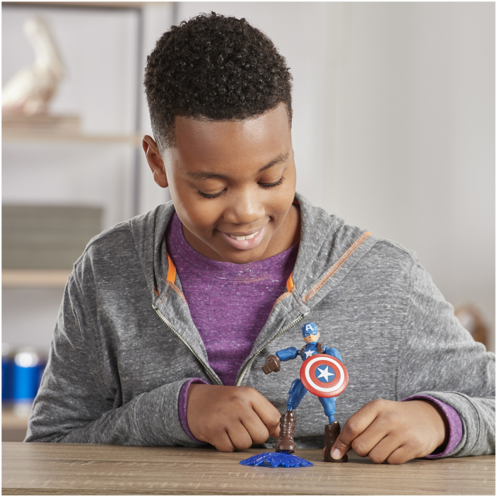Figurina Bend and Flex Avengers - Captain America, 15 cm [2]