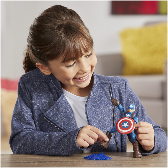 Figurina Bend and Flex Avengers - Captain America, 15 cm [4]