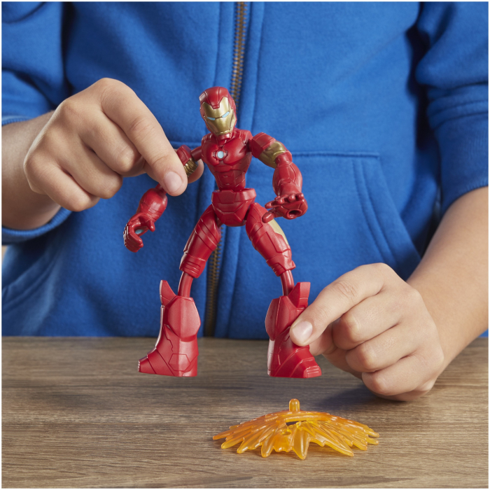 Figurina Bend and Flex Avengers - Iron Man, 15 cm [3]
