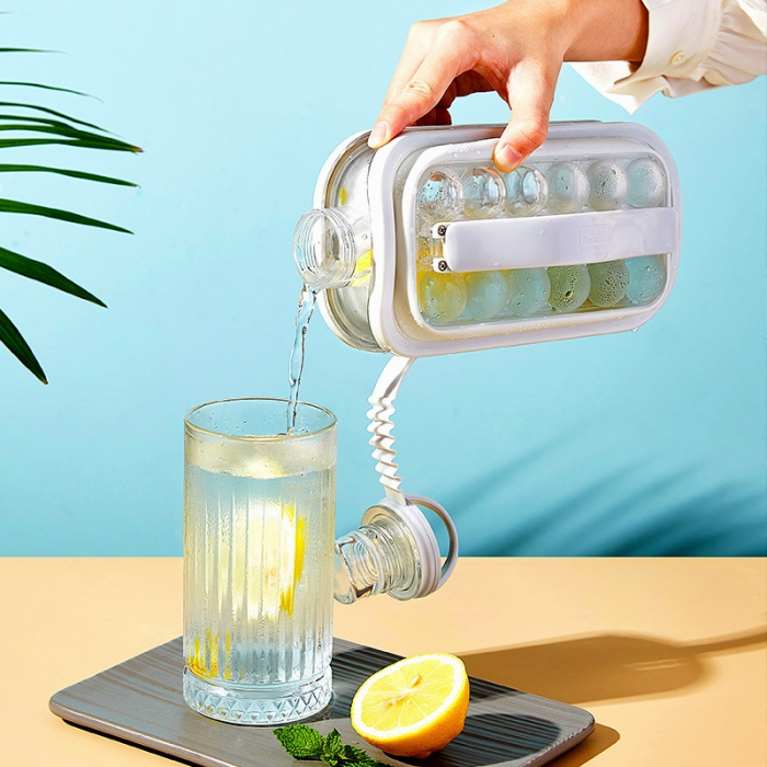 Forma cuburi gheata 2 in 1, XIUWOO, Multifunctional, Alb [2]