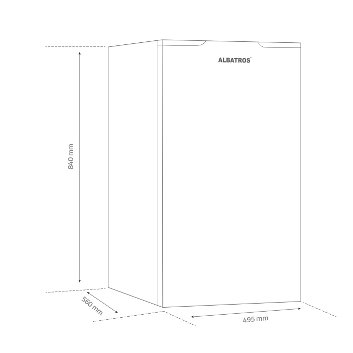 Frigider Albatros FA153E, 121 l, Clasa E [4]