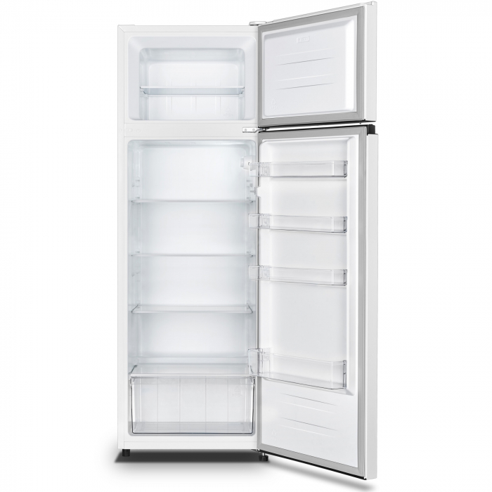 Frigider cu doua usi Heinner HF-HS243E++, 243 l, Control mecanic cu termostat ajustabil, Iluminare LED, Clasa E, H 161 cm, Alb [2]