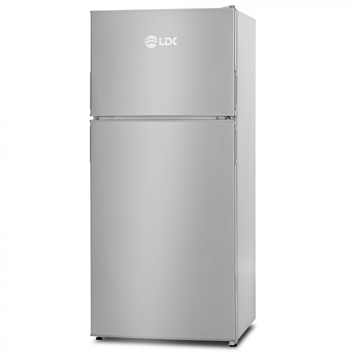 Frigider cu doua usi LDK Boreal DDS230IH, 168 l, Clasa F, Termostat ajustabil, H 123 cm, Argintiu [4]