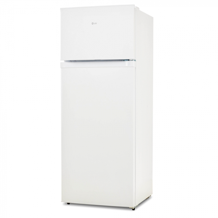 Frigider cu doua usi LDK LF-220EW. Clasa E, Capacitate 210 l, Termostat ajustabil, Iluminare LED, H 143 cm, Alb [3]