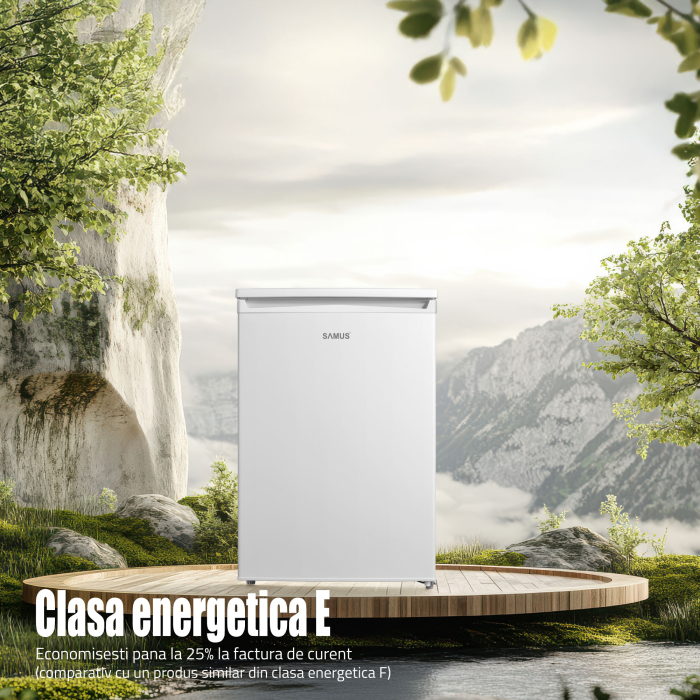 Frigider-racitor Samus SR177E, 131 l, Clasa E, Alba [4]