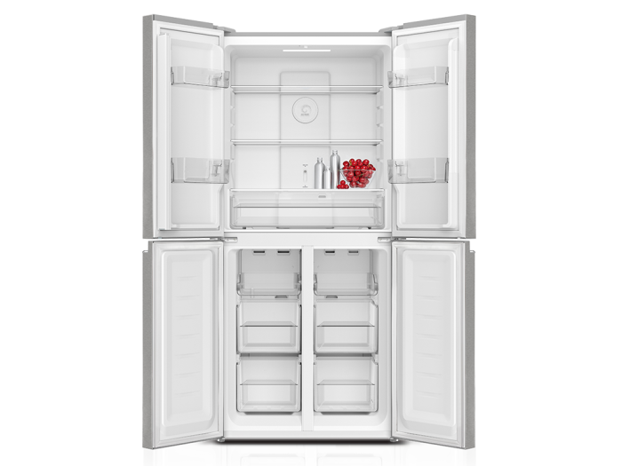 Frigider side-by-side Tesla RM3400FHXE, 362 L, EH180, Full No Frost, LED touch screen, Inox [2]