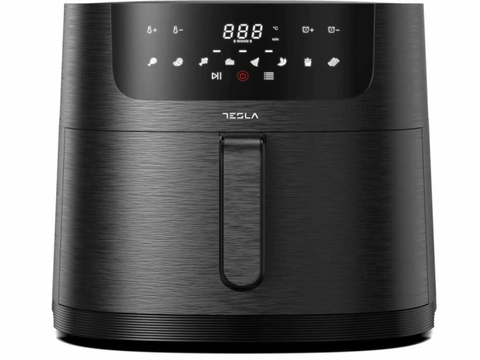 Friteuza aer cald Tesla AF800B, 8 L, 1800WPanou digital, 8 programe, Negru [3]