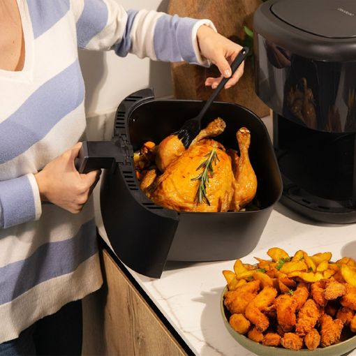 Friteuza cu aer cald, fara ulei Cecotec  1700W, 6L, Control tactil, Negru [3]