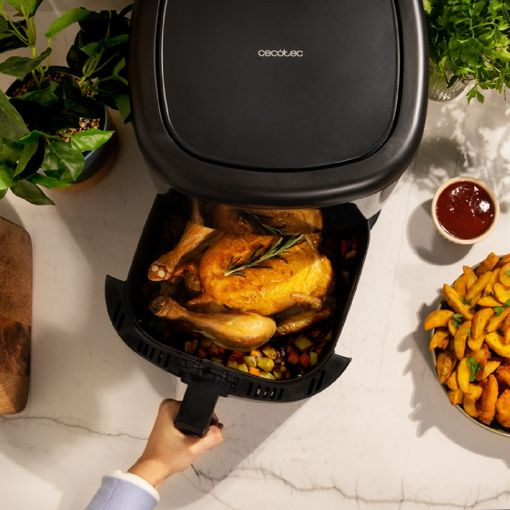 Friteuza cu aer cald, fara ulei Cecotec  1700W, 6L, Control tactil, Negru [4]