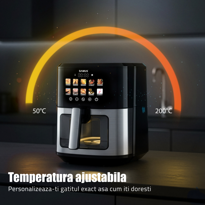 Friteuza cu aer cald Samus AF6.5H-S1701DW, 1700 W, 6.5 l [14]