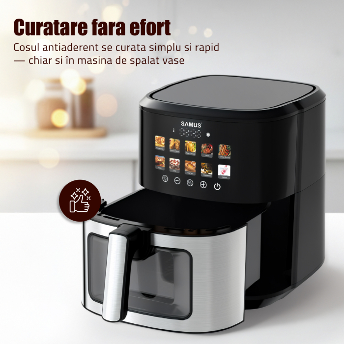 Friteuza cu aer cald Samus AF6.5H-S1701DW, 1700 W, 6.5 l [15]