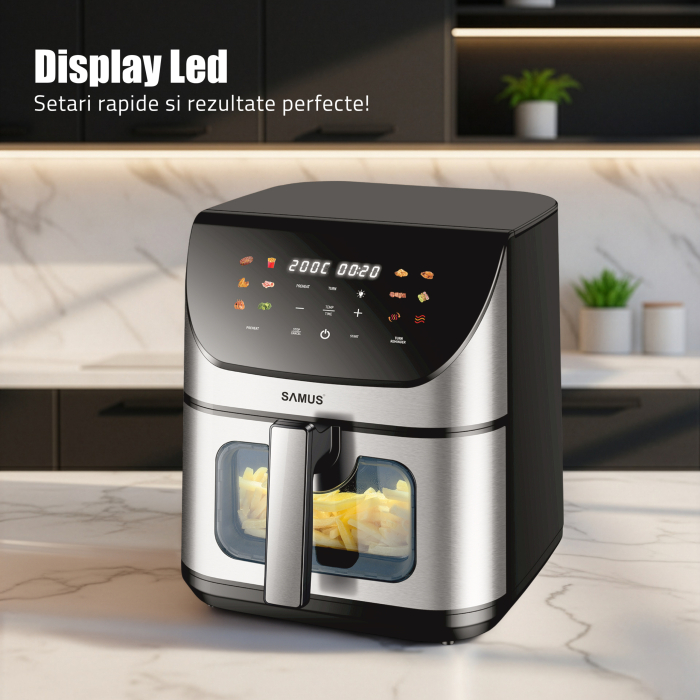 Friteuza cu aer cald Samus AF8-S1700DW, 1700 W, 8 l [4]