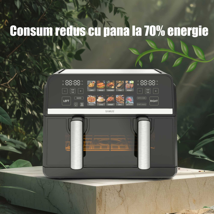 Friteuza cu aer cald Samus AF9BIG-S2500DW, 2500 W, 9 l [14]
