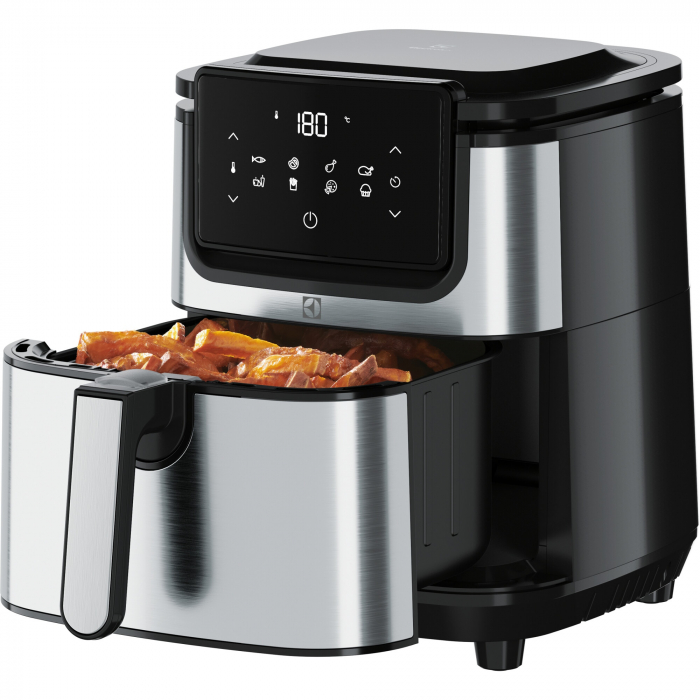 Friteuza fara ulei Electrolux Digital Air Fryer E6AF1-4ST, 1500W, 8 programe, 3,5L, Touch Control, inox [3]