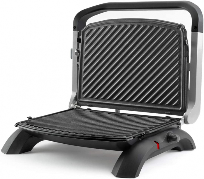 Gratar electric Taurus Grill & Co Plus, 1800W, Placi detasabile, Deschidere la 180º, Led, Negru [11]