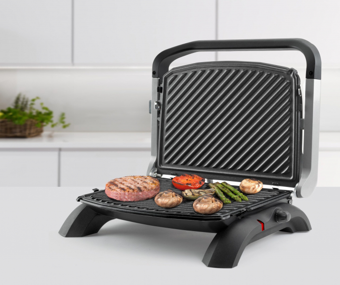 Gratar electric Taurus Grill & Co Plus, 1800W, Placi detasabile, Deschidere la 180º, Led, Negru [4]