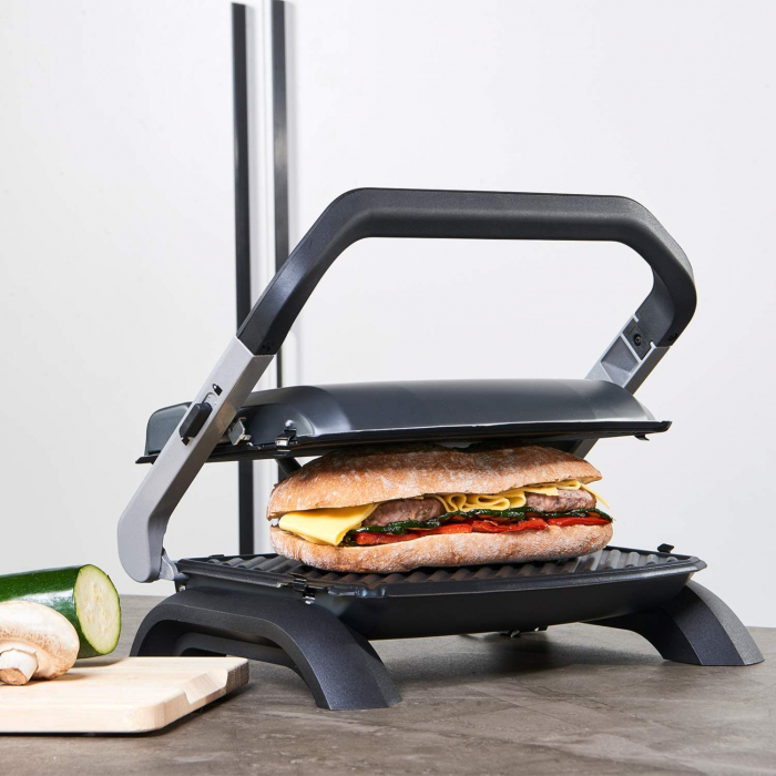 Gratar electric Taurus Grill & Co Plus, 1800W, Placi detasabile, Deschidere la 180º, Led, Negru [6]