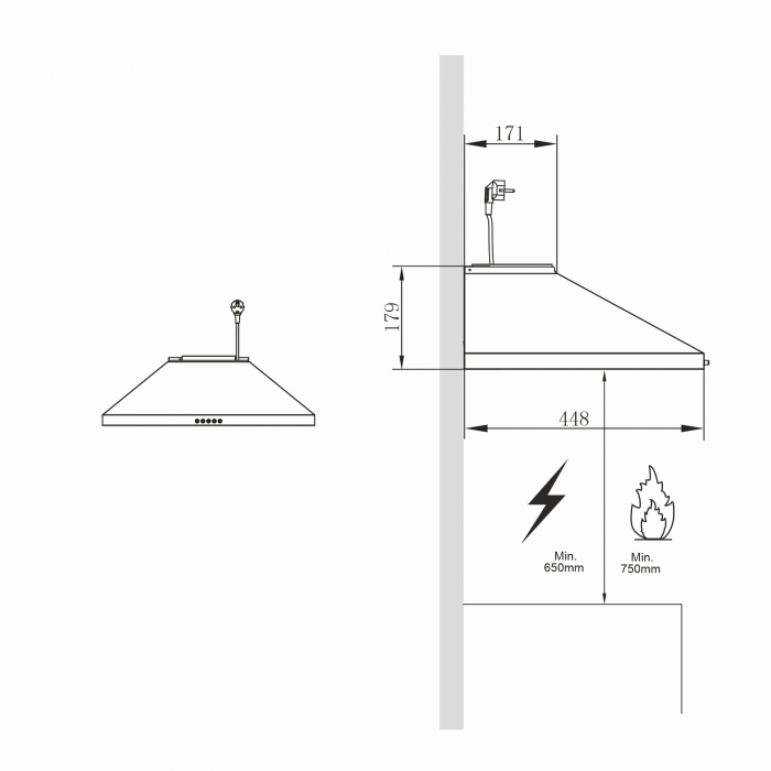 Hota decorativa Pyramis MDSC black [3]