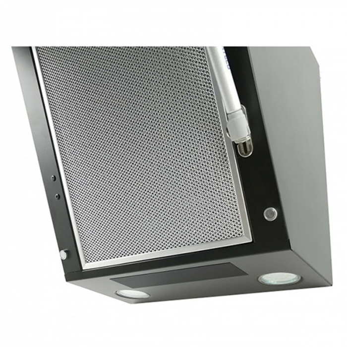 Hota Decorativa Tornado Blaze Touch Free 1100 (60) LED, 1 motor Turbo, latime 60 cm, 4 viteze, absorbtie 1100 m3/ora, filtru anti-grasimi aluminiu 5 straturi, Negru/Sticla [8]