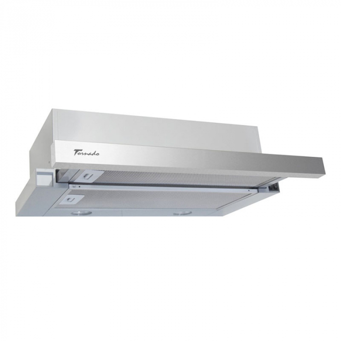Hota Telescopica Incorporabila Tornado Sondo 700 (50), 1 motor, latime 50 cm, 2 viteze, absorbtie 700 m3/ora, Inox [1]