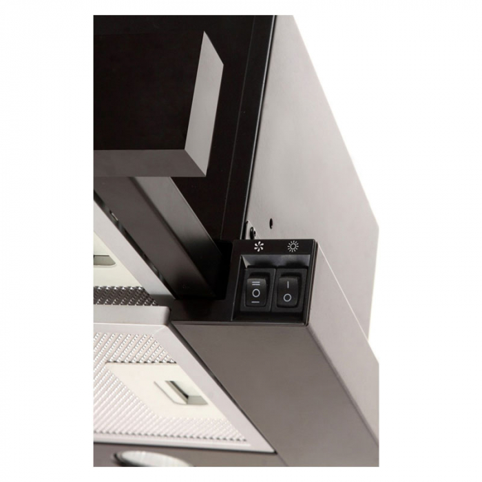 Hota Telescopica Incorporabila Tornado Sondo 700 (60), 1 motor, latime 60 cm, 2 viteze, absorbtie 700 m3/ora, Negru [2]