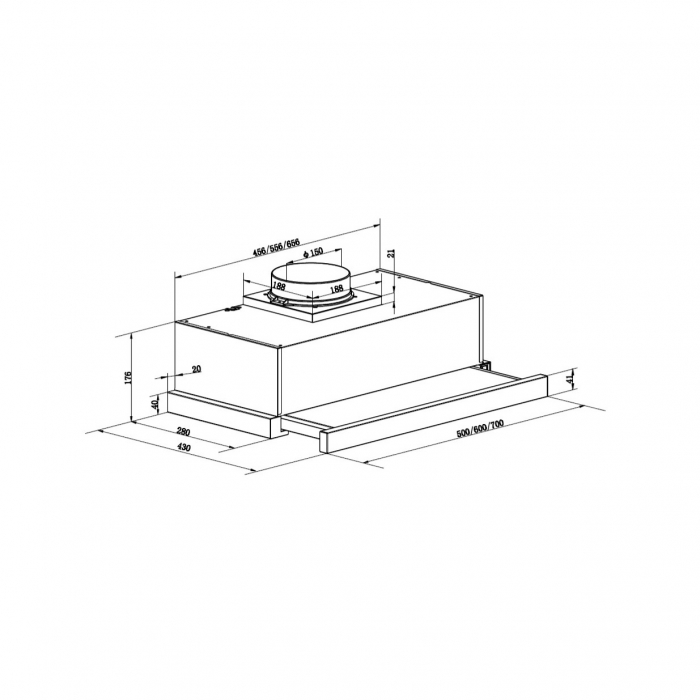Hota telescopica Pyramis Sliding ATS1 Inox [2]