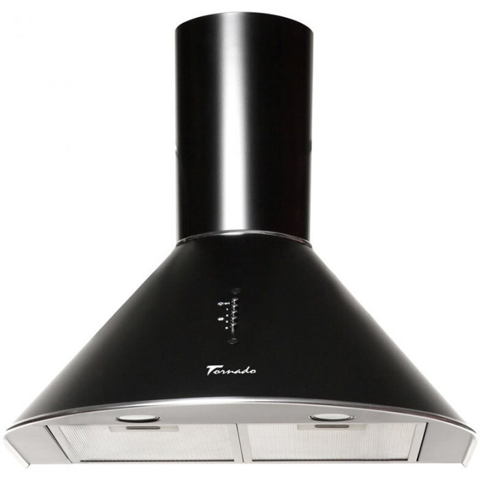 Hota tip Cupola Tornado Violla 750 (50) LED, 1 motor Turbo, latime 50 cm, 3 viteze, absorbtie 750 m3/ora, filtru anti-grasimi aluminiu 5 straturi, Negru [4]