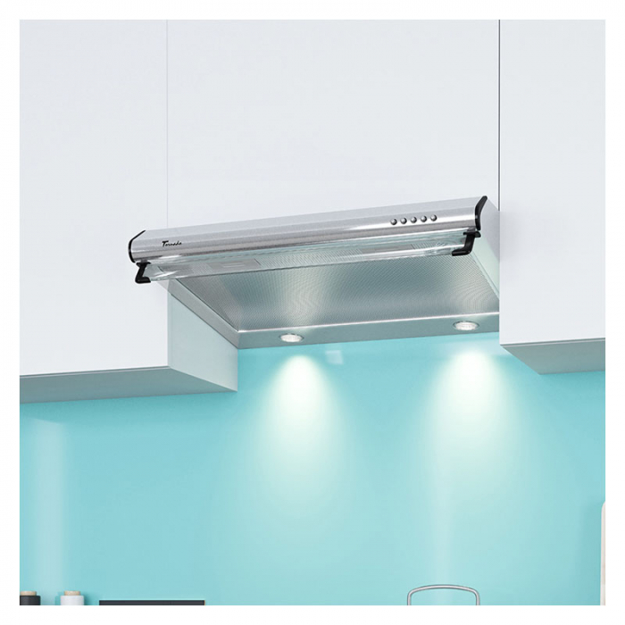 Hota traditionala Tornado Bona 10 (50) LED, 1 motor, latime 50 cm, absorbtie 380 m3/ora, filtru anti-grasimi aluminiu 5 straturi, Inox [5]