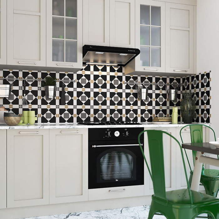 Hota traditionala Tornado Bona 20 (50) LED, 2 motoare, latime 50 cm, absorbtie 560 m3/ora, filtru anti-grasimi aluminiu 5 straturi, Negru [3]