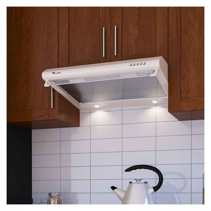 Hota traditionala Tornado Bona 20 (60) LED, 2 motoare, latime 60 cm, absorbtie 560 m3/ora, filtru anti-grasimi aluminiu 5 straturi, Bej [5]